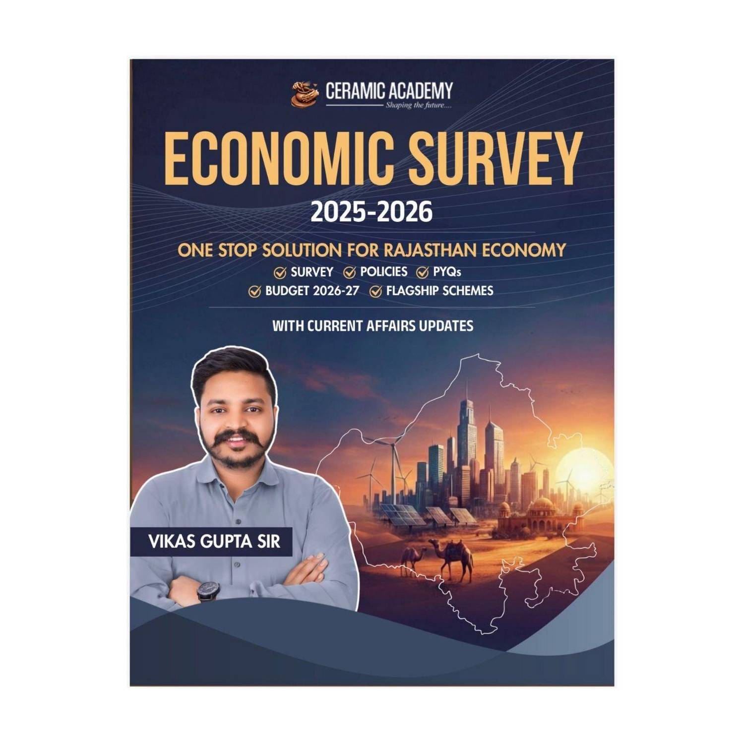 Ceramic Academy Economic Survey 2025-26 | One Stop Solution For Rajasthan Economy By Vikas Gupta Sir (English Medium)