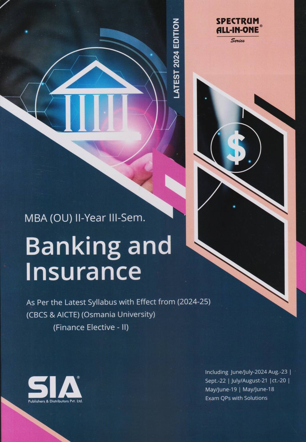 Banking And Insurance (Finance Elective-II) MBA II-Year III-Sem (O.U) As Per The Latest Syllabus With Effect From 2024-25 (CBCS & AICTE) Latest 2024 Edition