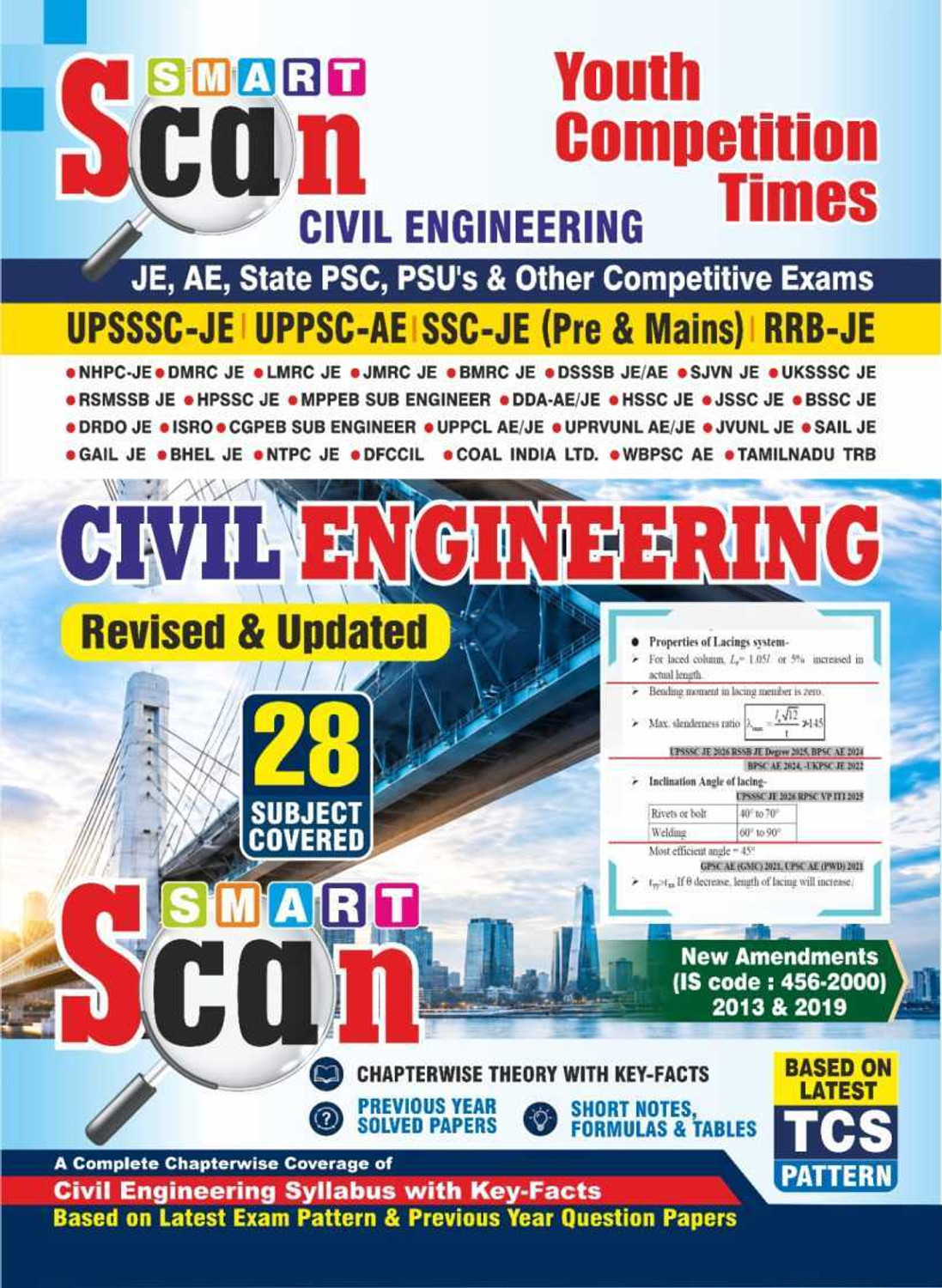 Image of Civil Engineering Smart Scan | 28 Subjects Covered | English Medium | 2026