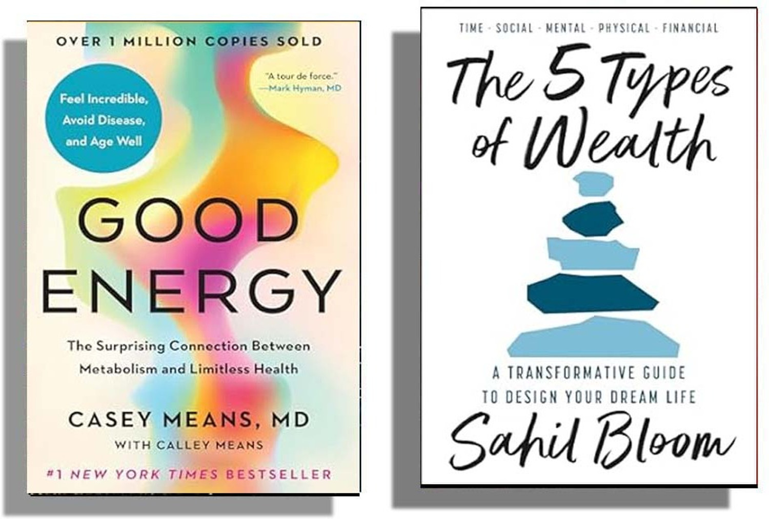 Image of AS Books Combo ( Good Energy + The 5 Types Of Wealth ) English