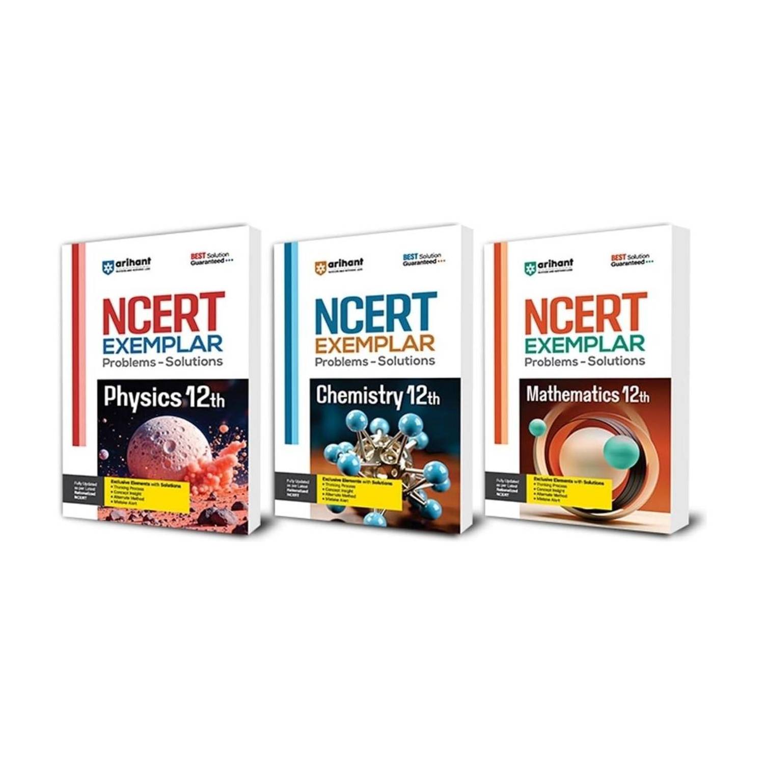 Arihant NCERT Exemplar Physics,Chemistry,Maths 12th Latest Rationalized Edition (Set Of 3) | Problems & Solutions With Exclusive Elements | Thinking Process, Concept Insight, Mistake Alert | For Exam 2025-26