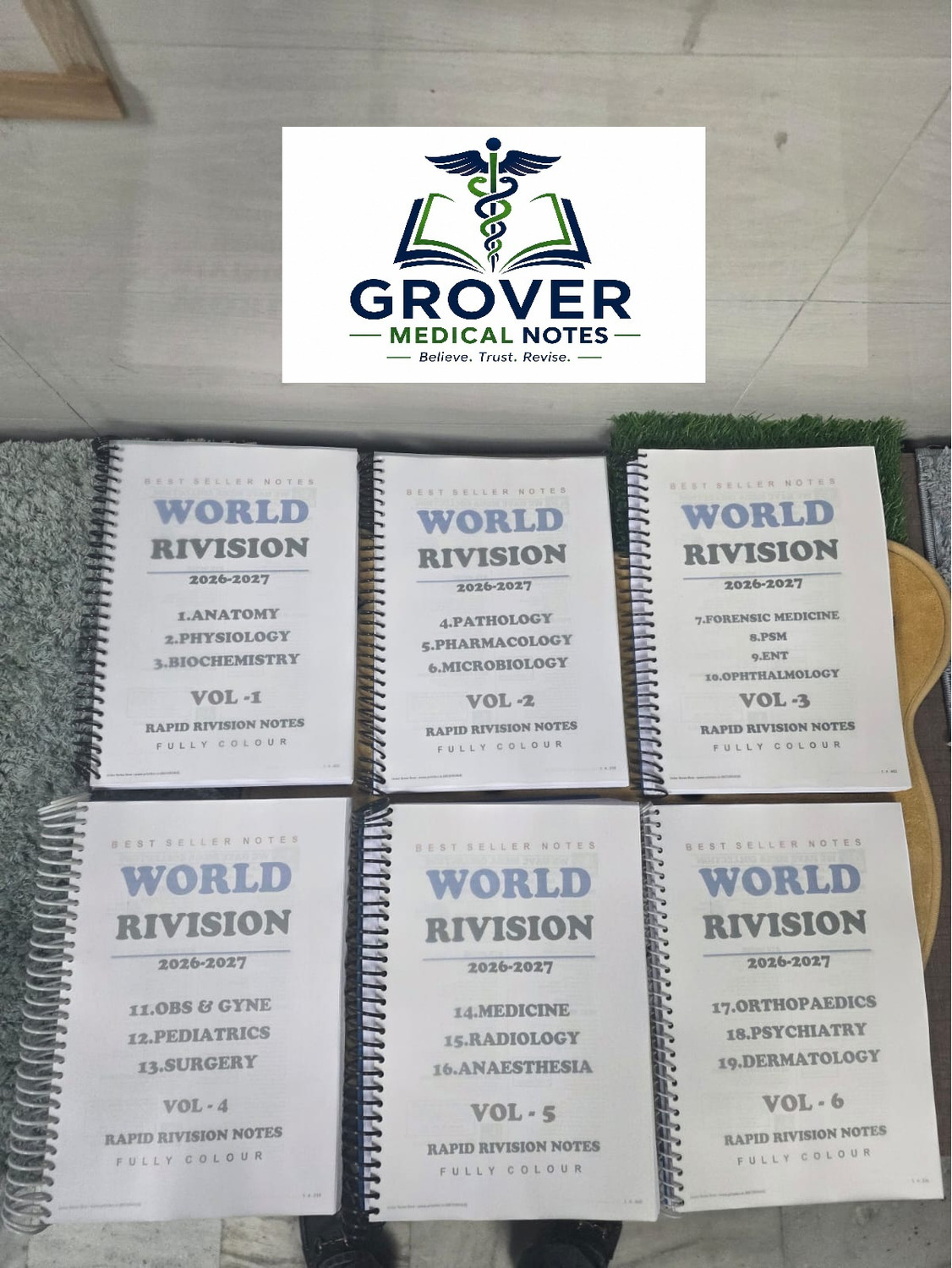 Image of World Of Revision Medical Study Notes | Edition 9 | Complete Coverage | 6 Volumes