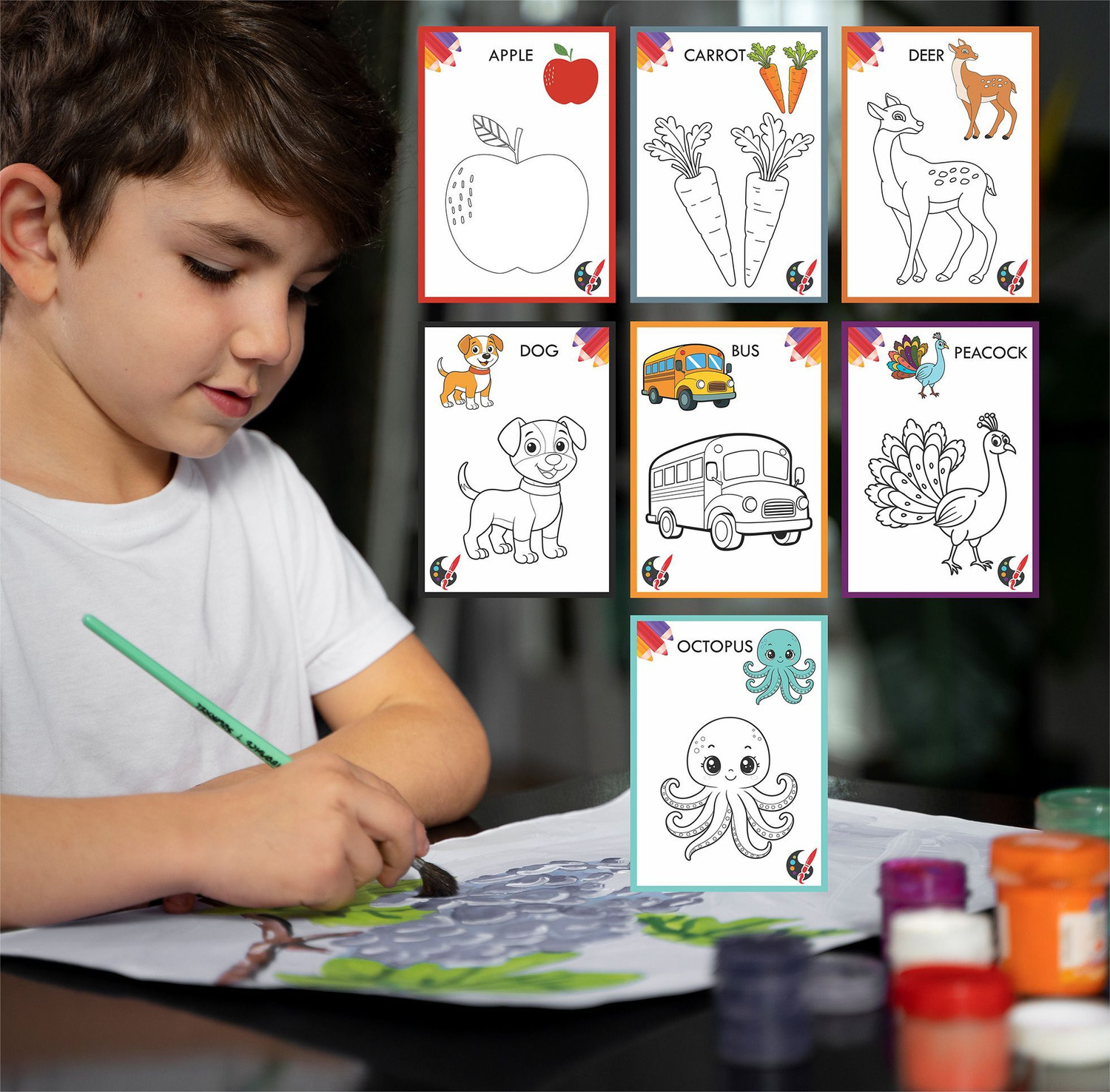Image of 101 Copy Colouring- Fun Activity Book For 2 To 6 Years Kids - Gift To Children For Painting, Drawing With Color Image Guide (Paperback, Adda247 Publications)