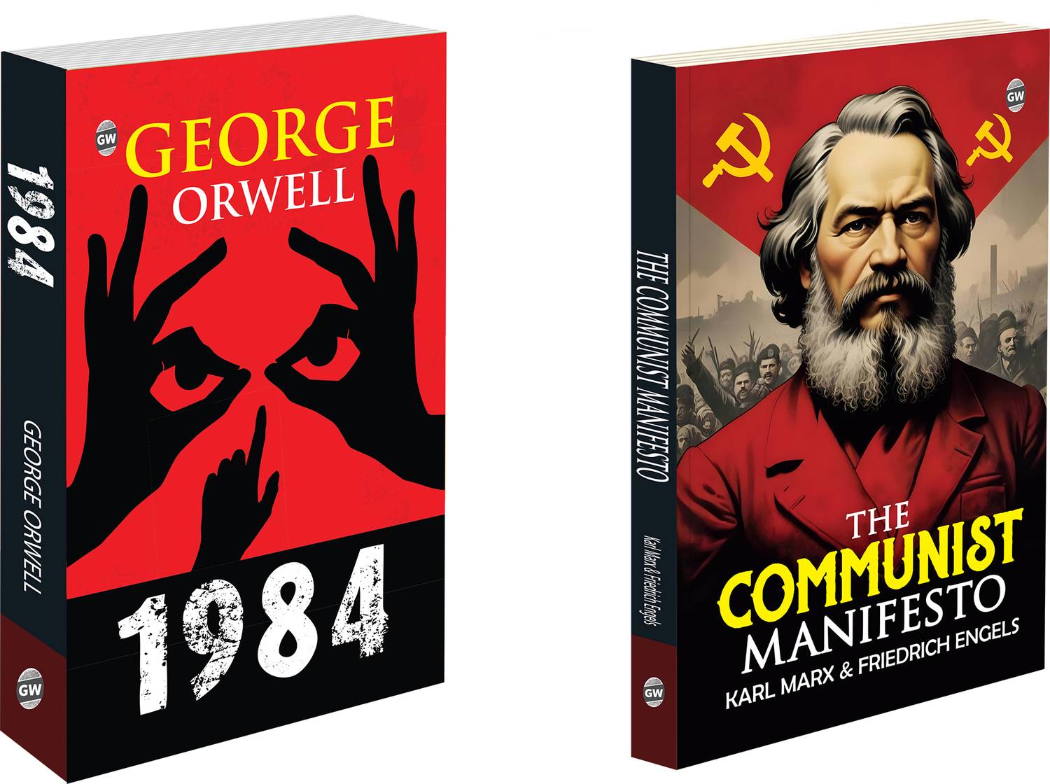 1984 And The Communist Manifesto :- Mixed Bestseller Collection, The Communist Manifesto Complete Text, World Literature Political Science Classics | Pack Of 2 Books