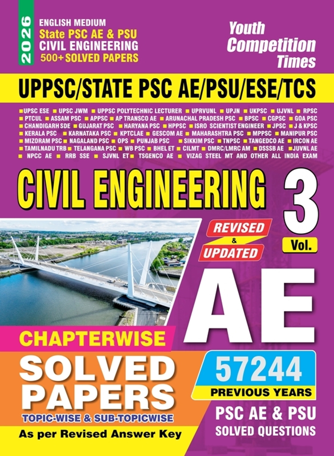 Image of State Psc Ae & Psu Civil Engineering 500+ Solved Papers Vol-3 (English Medium) 2025-26