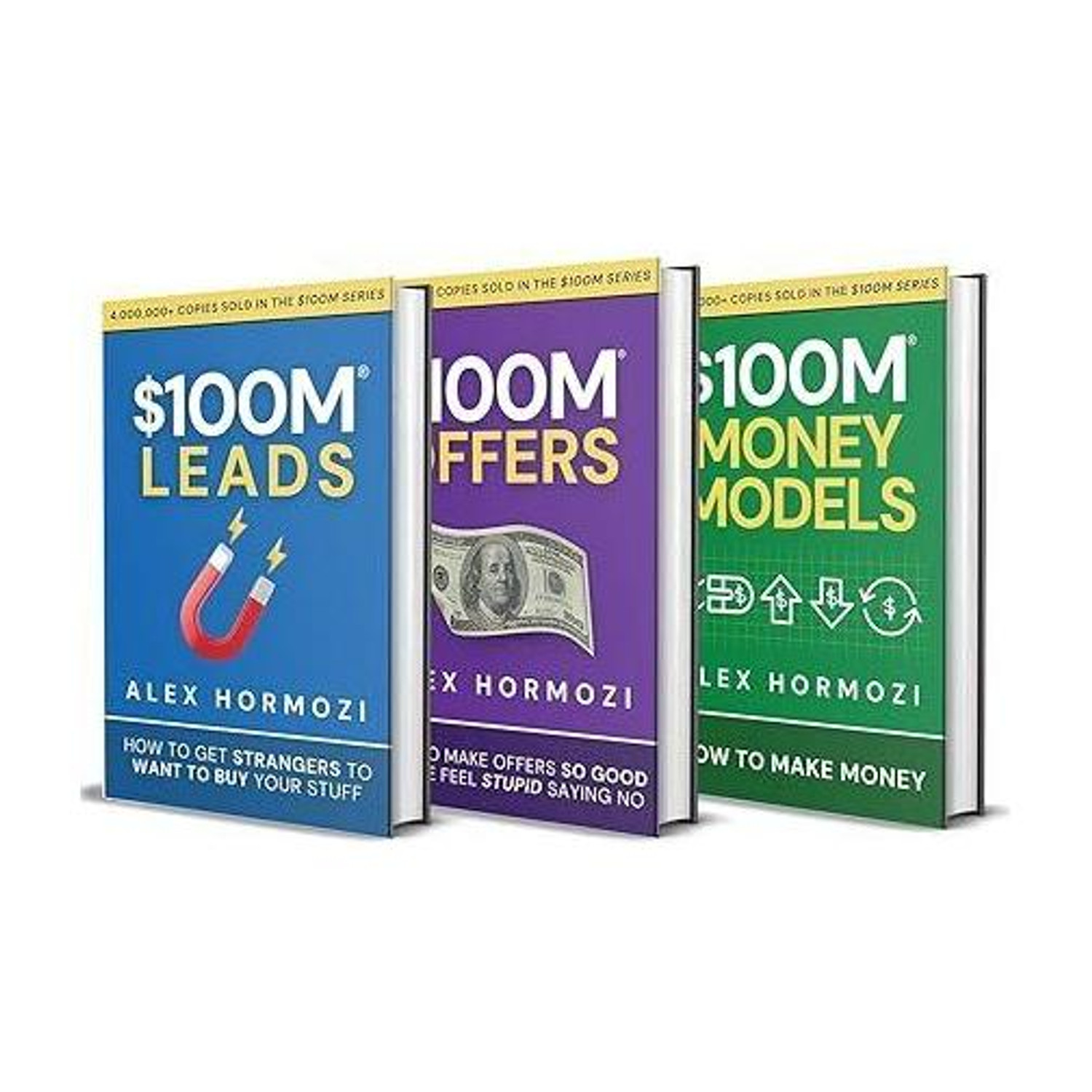 100M Leads + 100M Offers + 100M Money Models | Alex Hormozi Book Set Of 3