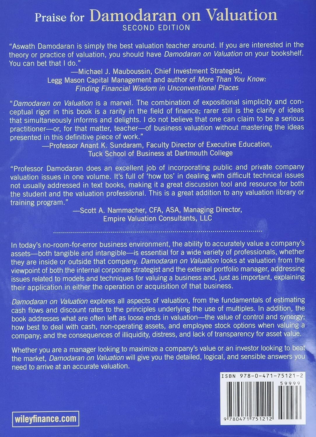 Image of Damodaran On Valuation: Security Analysis For Investment And Corporate Finance: 324 (Wiley Finance)