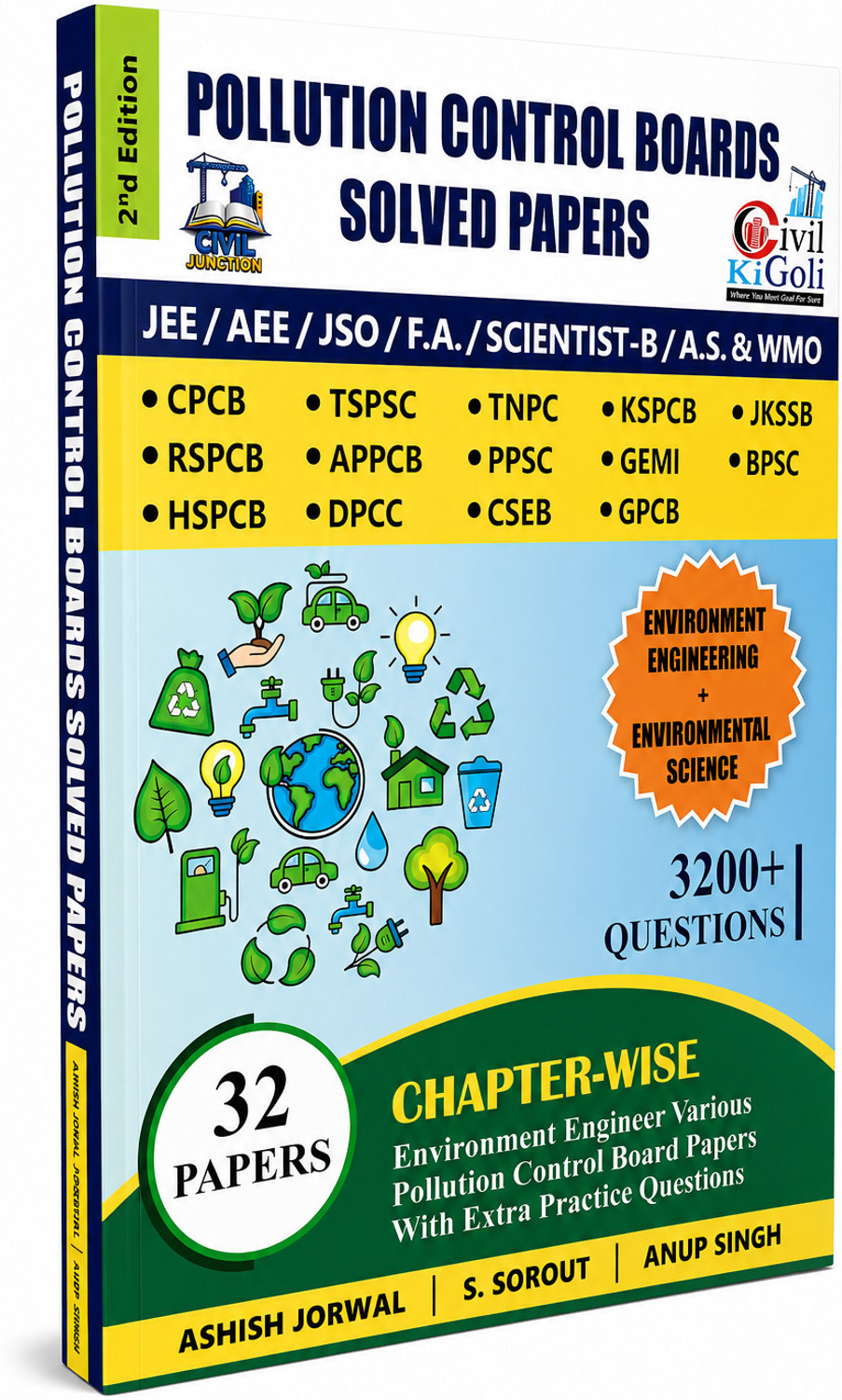 Image of Pollution Control Boards PVQ 3200+ Questions 32 Solved Papers