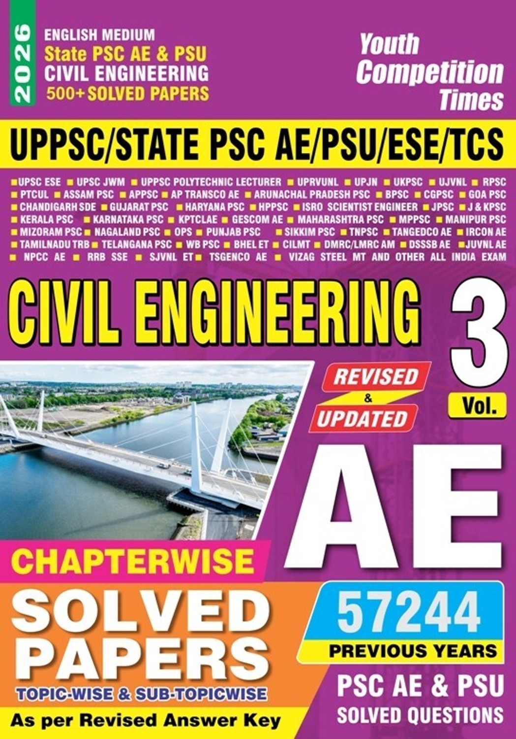 Image of State Psc Ae & Psu Civil Engineering 500+ Solved Papers Vol-3 (English Medium) 2025-26