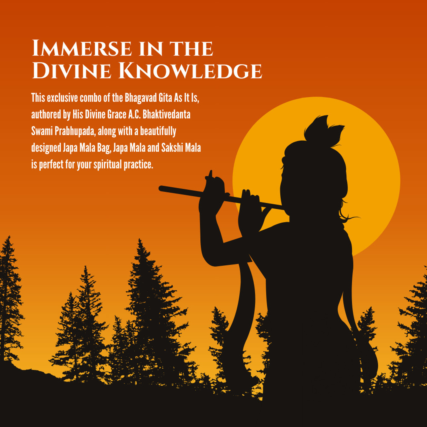 Image of Bhagavad Gita Oriya Book With Radhe Radhe Japa Bag, Japa Mala & Sakshi Mala - Spiritual Combo