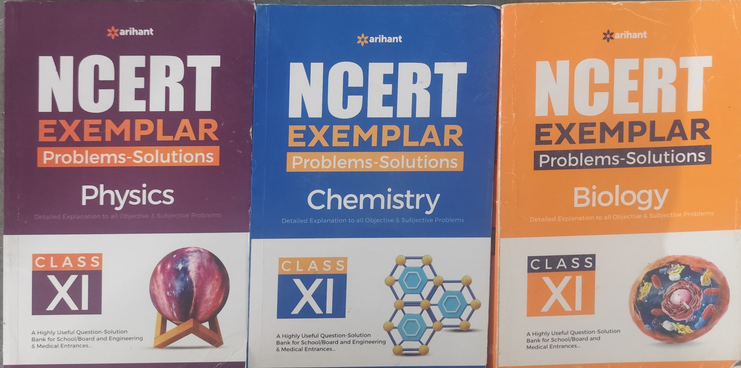 Image of Ncert Exemplar Chemistry,physics,biology Class 11th 3 Book Combo
