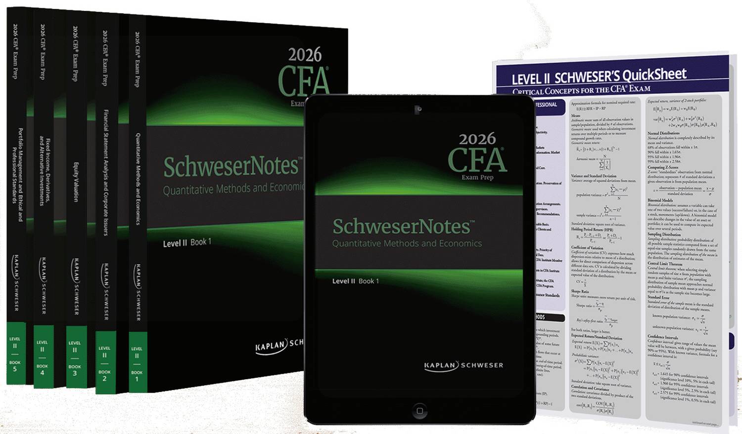 2026 CFA Level 2 Schweser Study Set – 5 Syllabus Books + 2 