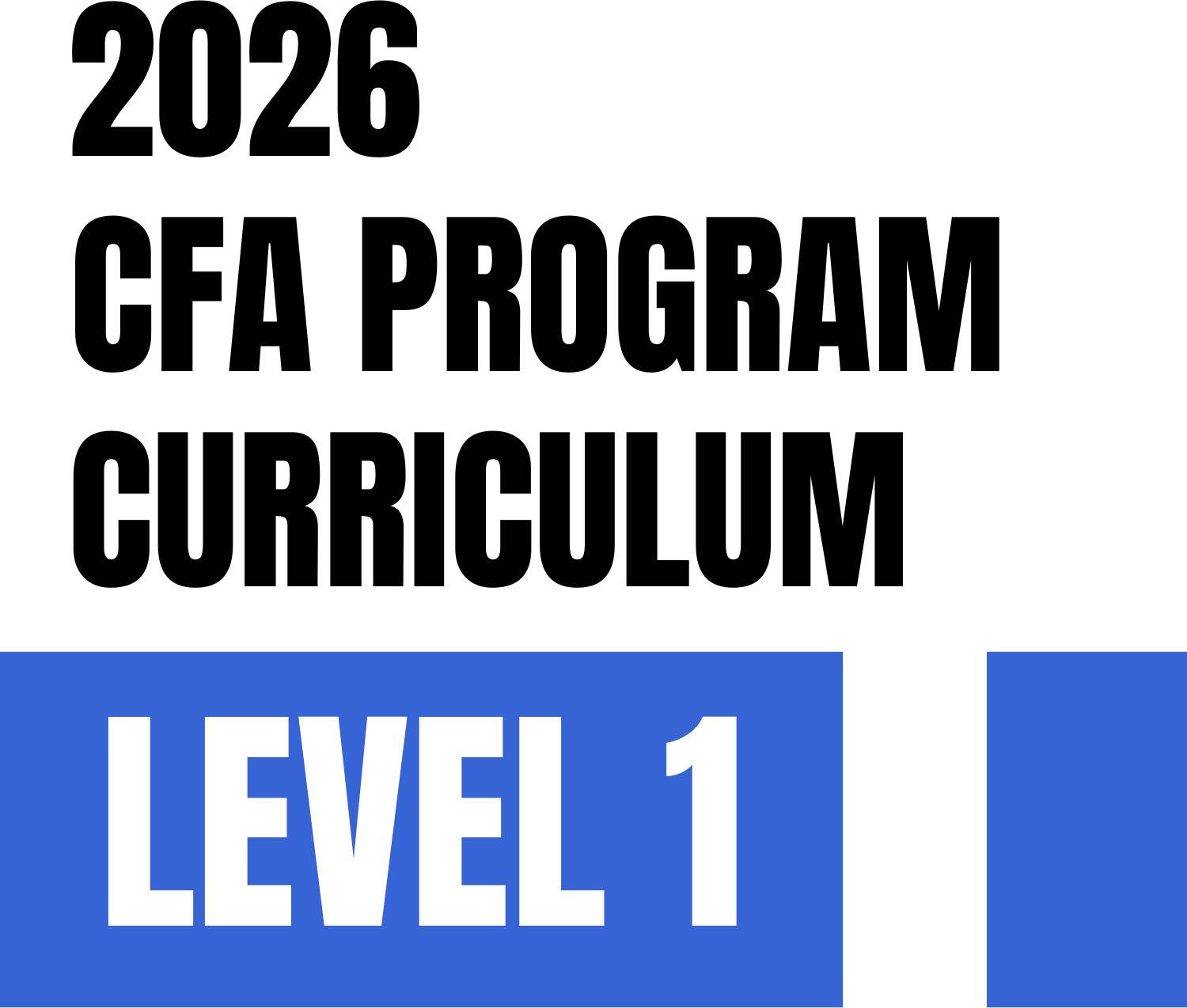 2026 CFA Level 1 Study Material Compatible With CFA Institute