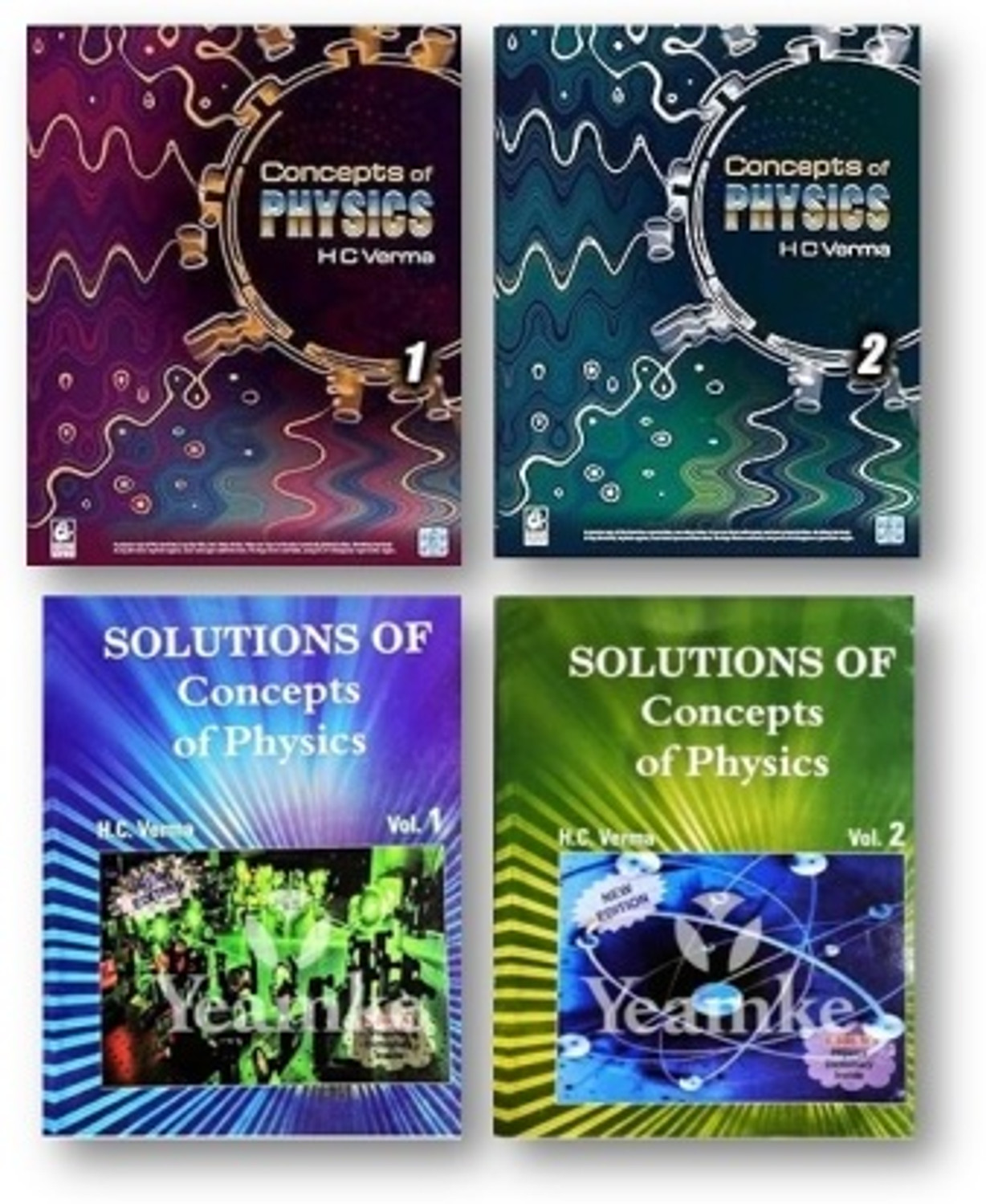Image of Concepts Of Physics Part 1 & 2 With Solutions (Set Of 4 Books) | For Class 11 & 12 | CBSE & Competitive Exams 2026-27