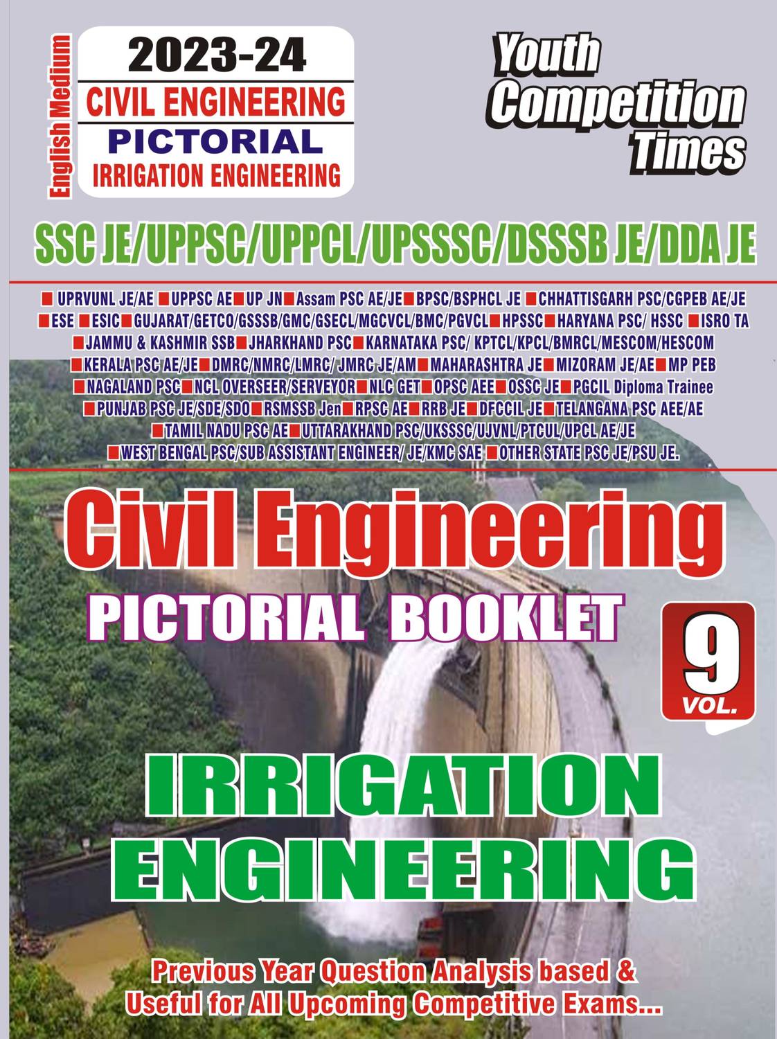 2023-24 SSC JE/UPPCL/UPPSC AE Irrigation Engineering Pictorial Booklet Vol.-9