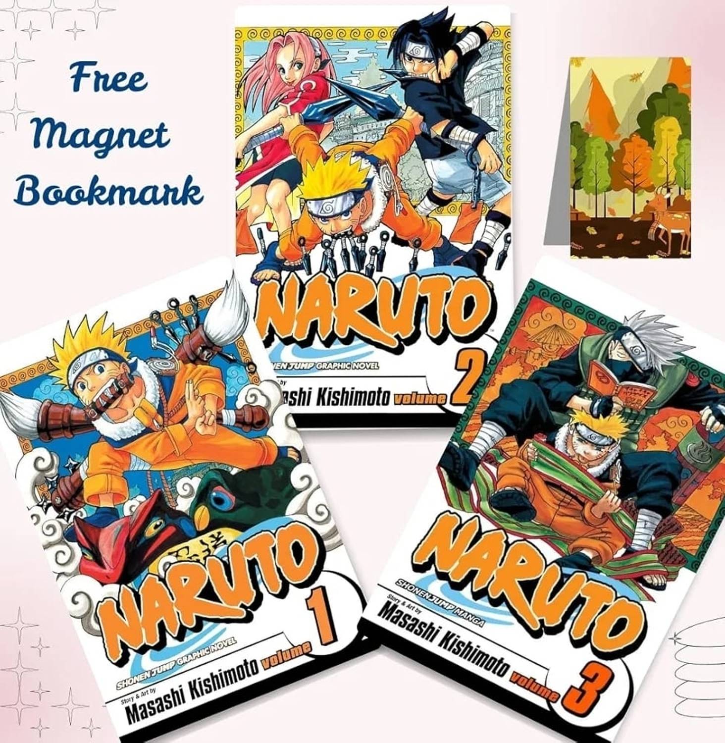 Naruto Manga Combo Set Vol 1 2 3 | English Paperback | Anime Manga