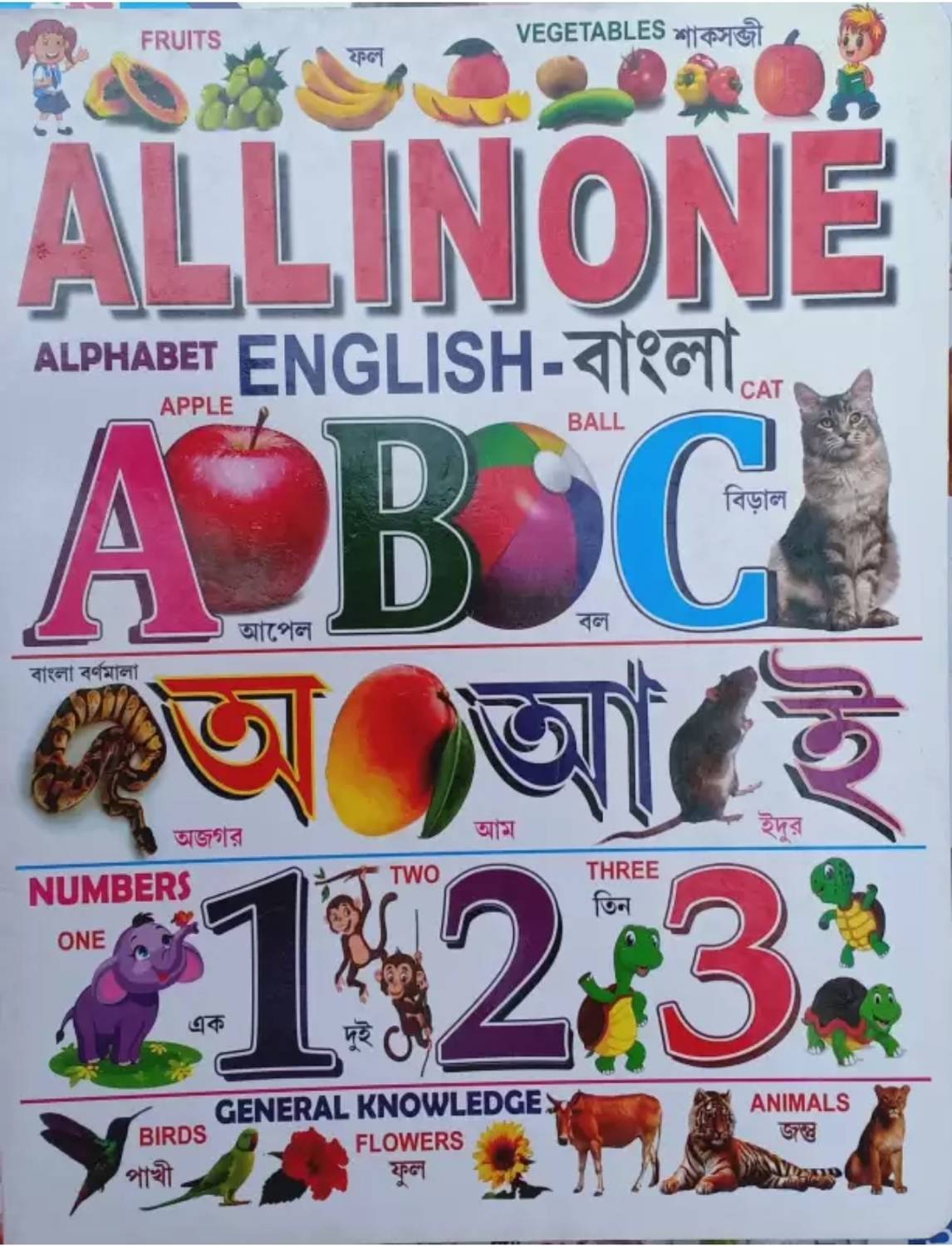 Alphabet English Bangla Plastic Bord Book