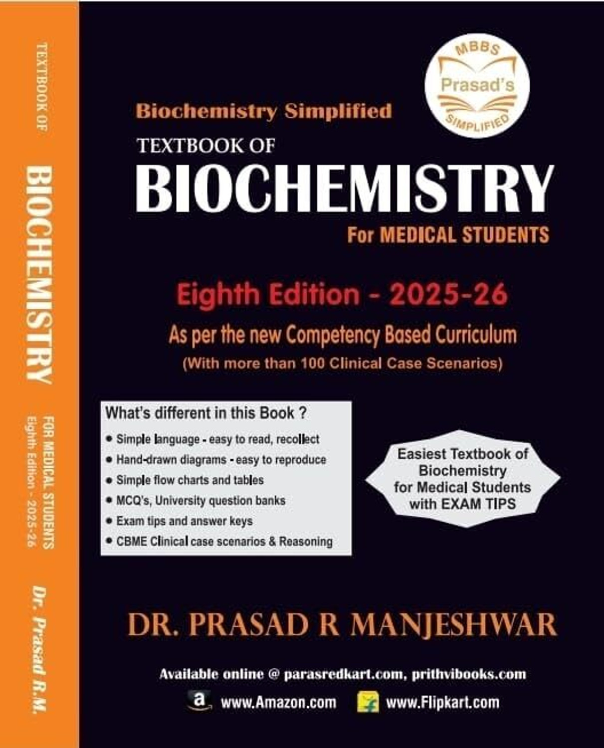Image of Biochemistry Simplified Textbook For Medical Studentsby Prasad Manjeshwar, 8th Edition