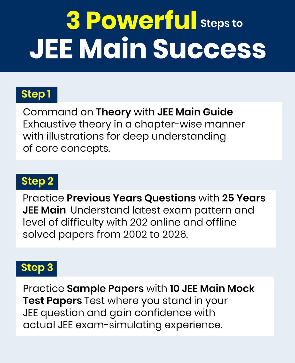 Image of MTG 25 Years (2026-2002) JEE MAIN PYQ Book | 202 Chapter-wise Topic-wise Previous Years Solved Papers Physics, Chemistry & Mathematics For 2027 Exam