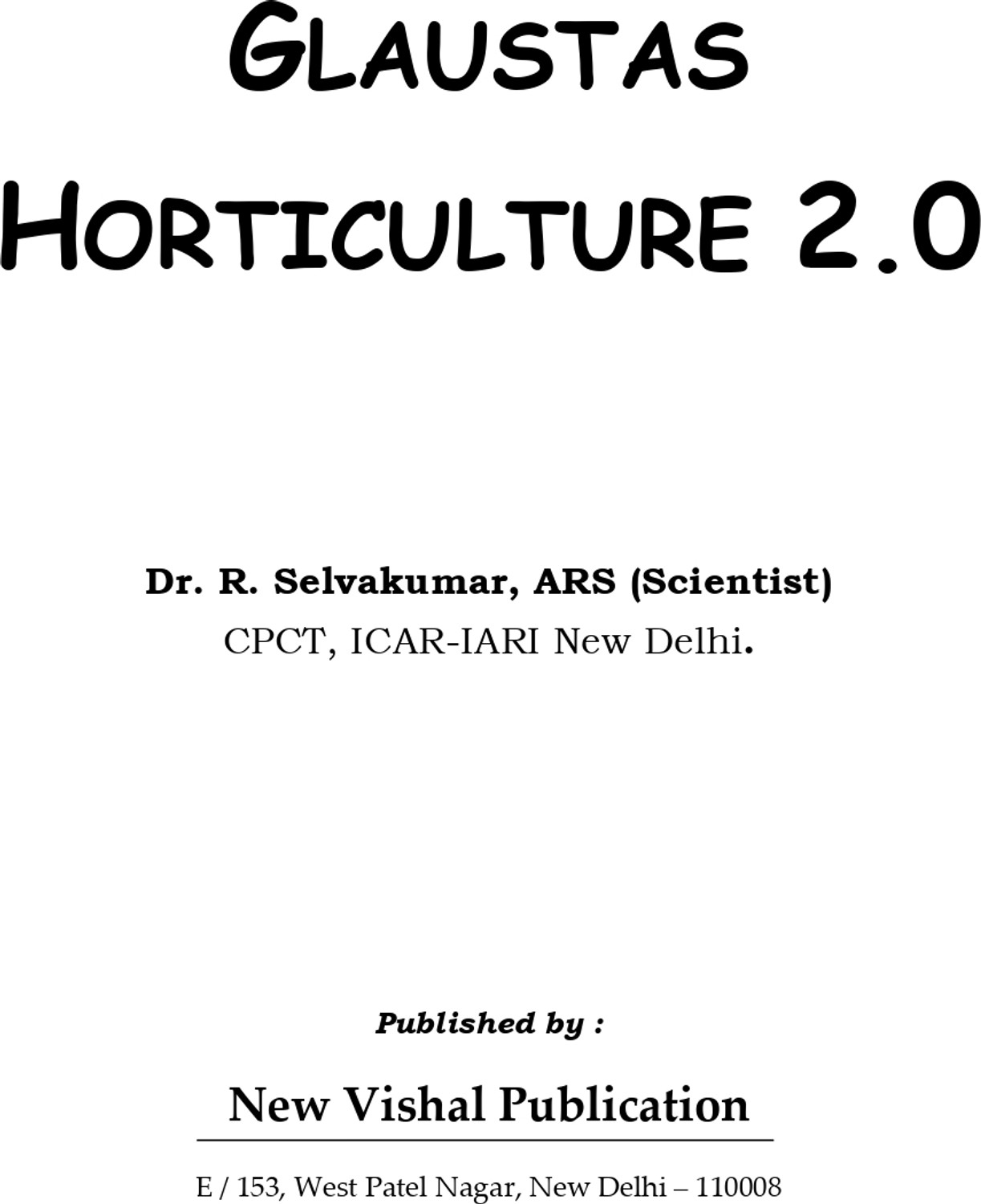 Image of Glaustas Horticulture 2.0 - Edition 2025