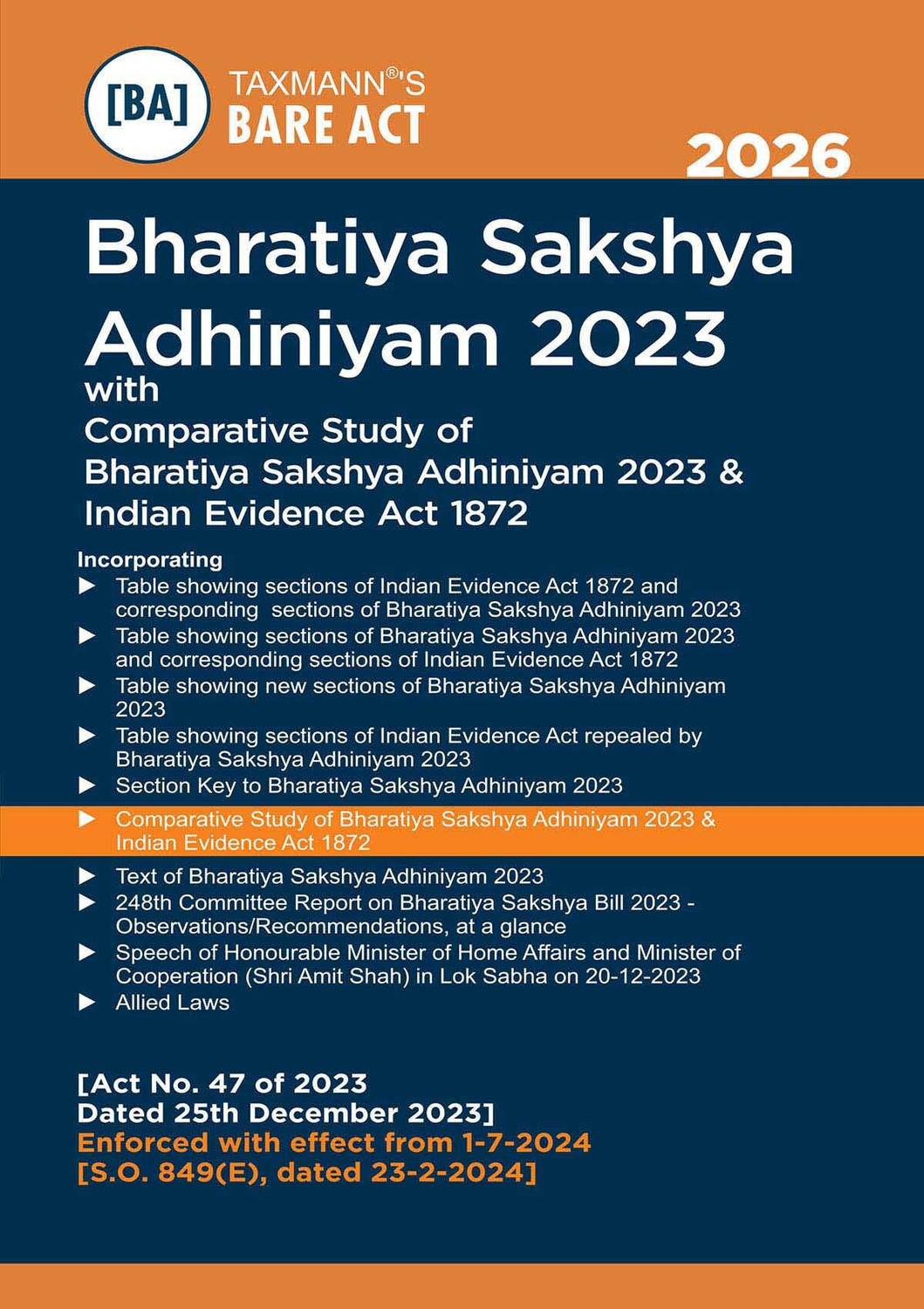 Image of Taxmann's Bharatiya Criminal Laws - Bare Acts COMBO [BNS | BNSS | BSA] - Presenting The Complete | Updated Texts With Comparative Tools | Legislative Aids | Set Of 3 Books