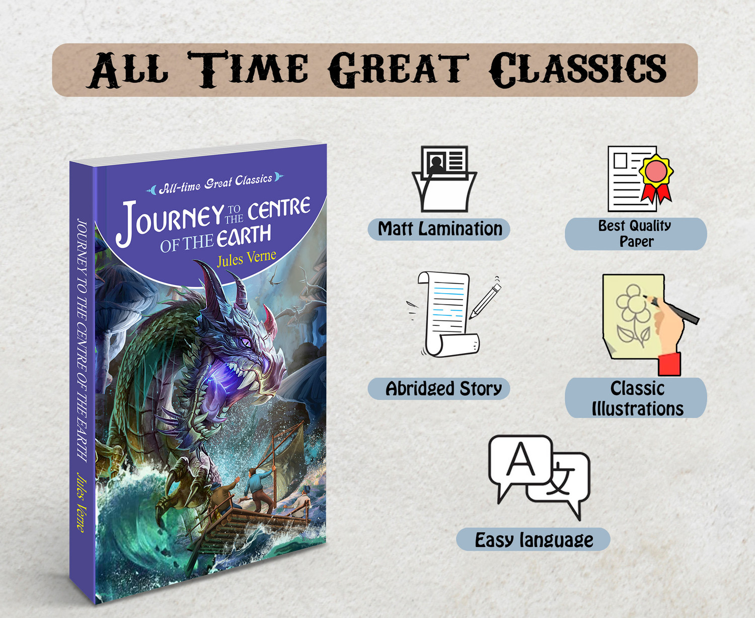 Image of Journey To The Centre Of The Earth | All Time Great Classics Novels