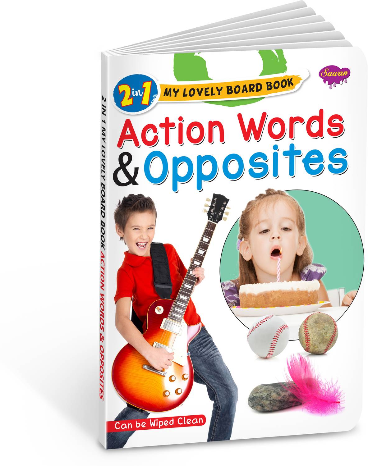 Action Words and Opposites Book : Kids Learning Book, Action Word Book, Fun Educational Book, Two in One Book | Books for Kids.