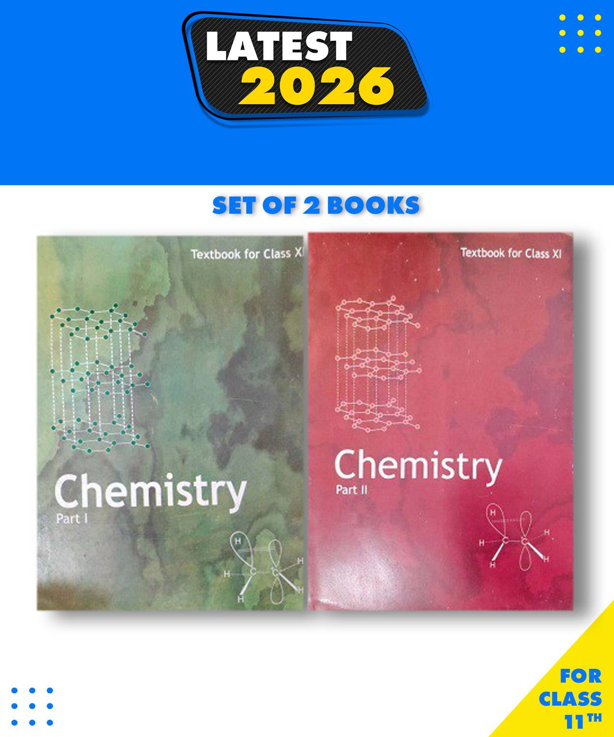 Nert Taxbook For Class 11th Chemistry Part-1+2 (2 Books Paperbac