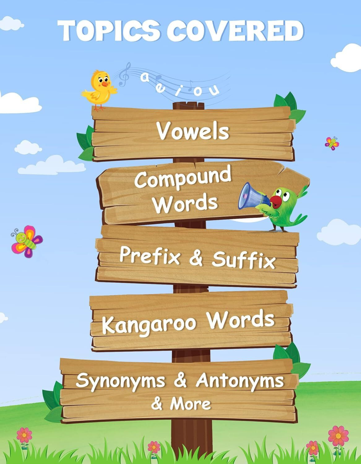 Image of English Grammar And Vocabulary Books For Kids 5 To 10 Years | Practice Exercises With Colourful Pictures For English Speaking And Learning | Pack Of 8