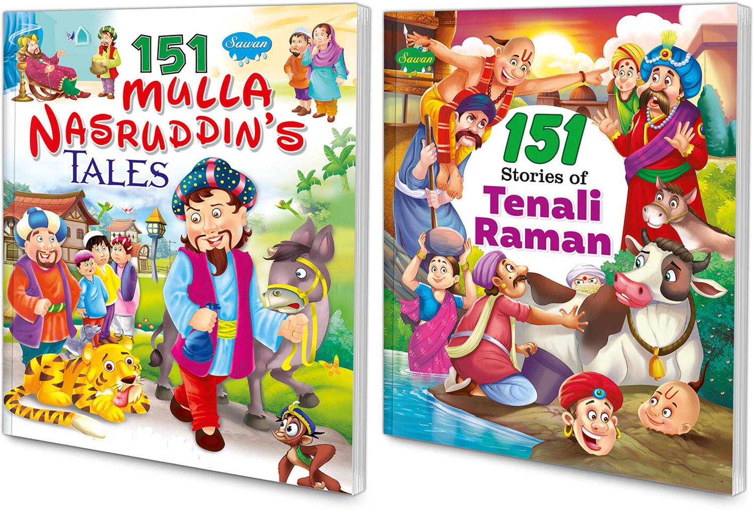 Best For Children Set Of 2 Story Books | Tenali Raman & Mulla Nasruddins Tales
