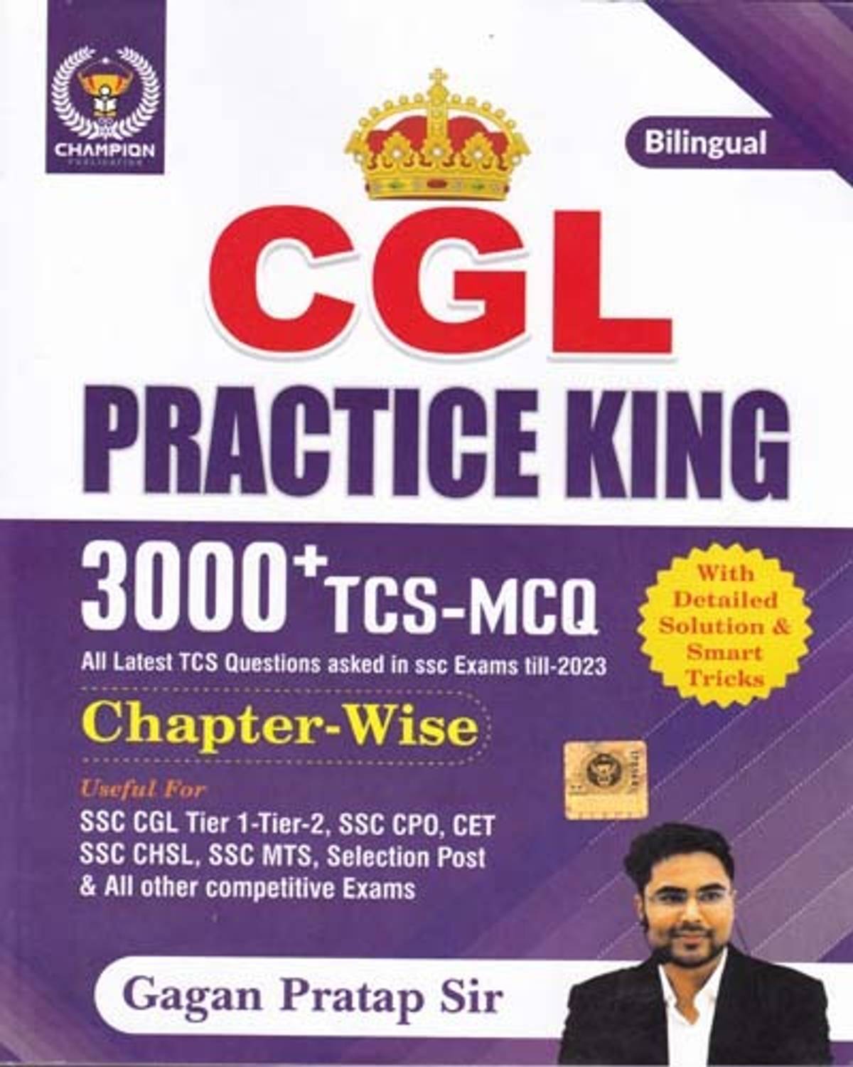 Bilingual Cgl Practice King 3000+ Tcs- Mcq Chapter - Wise (Pape