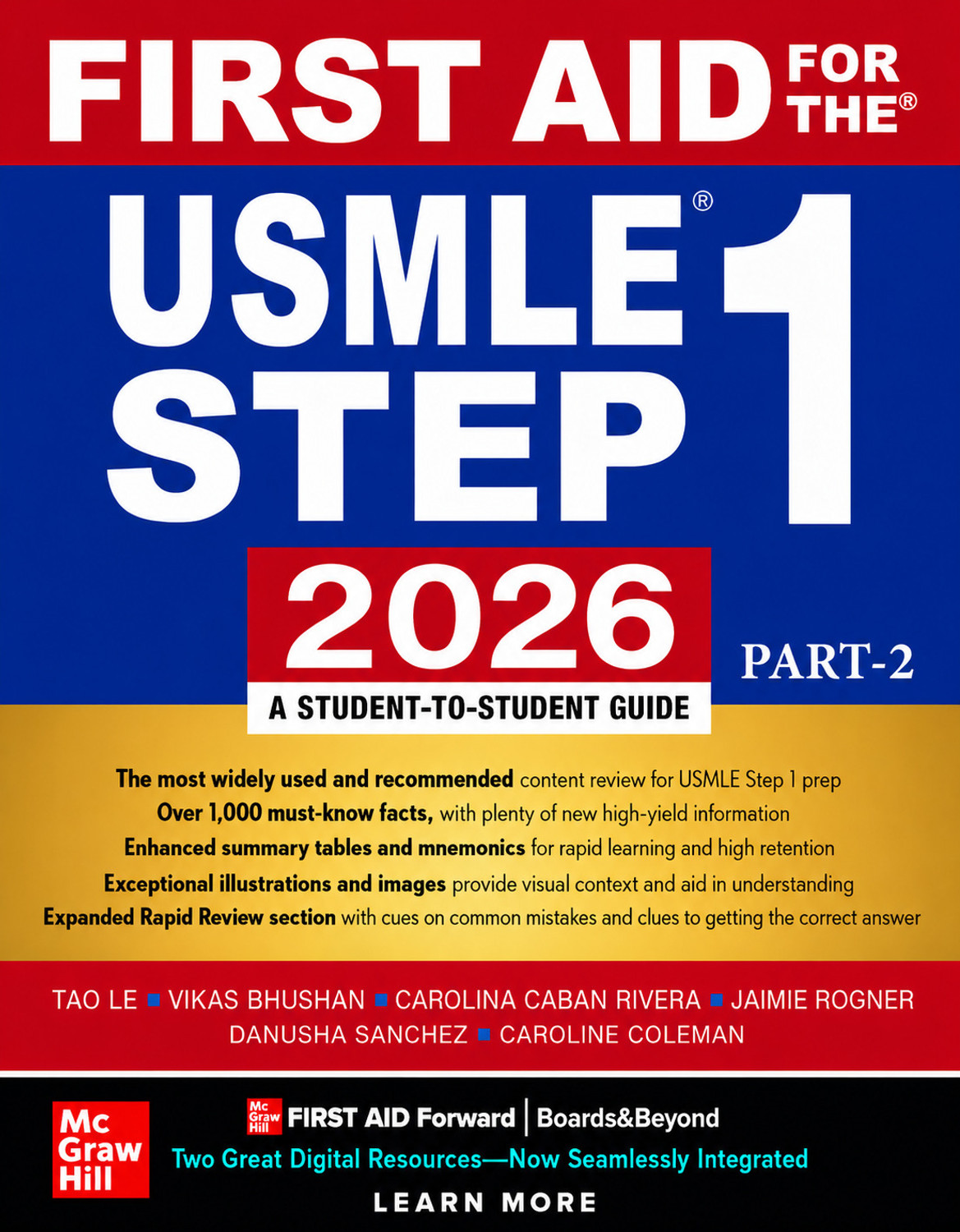Image of Frist Aid 2026 Usmle 1 Step Version With Spiral Binding With Hd Print Quality