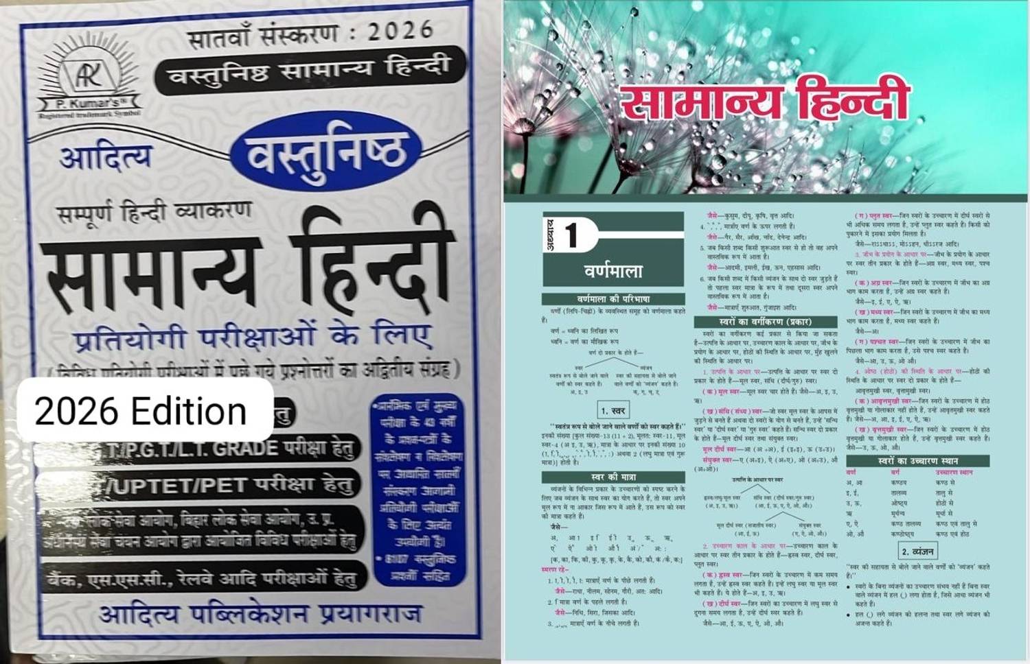 Aditya Publication Objective General Hindi (Vastunisth Samanye Hindi) Hindi Grammar Updated 3rd Edition 2021 Useful For UPSI ,Uptgt,Uppgt,Ctet, And All Other Competition Exams NCERT Based Hindi Vyakaran Samanya Hindi For REET HTET DSB CTET SSC GD LDC HSSC Teacher Exams PSI Canal Patwari With Hindi For General Competition Newspaper By Target 3100 Questions Useful For UPSI ,Uptgt,Uppgt,Ctet, And All Other Competition Exams