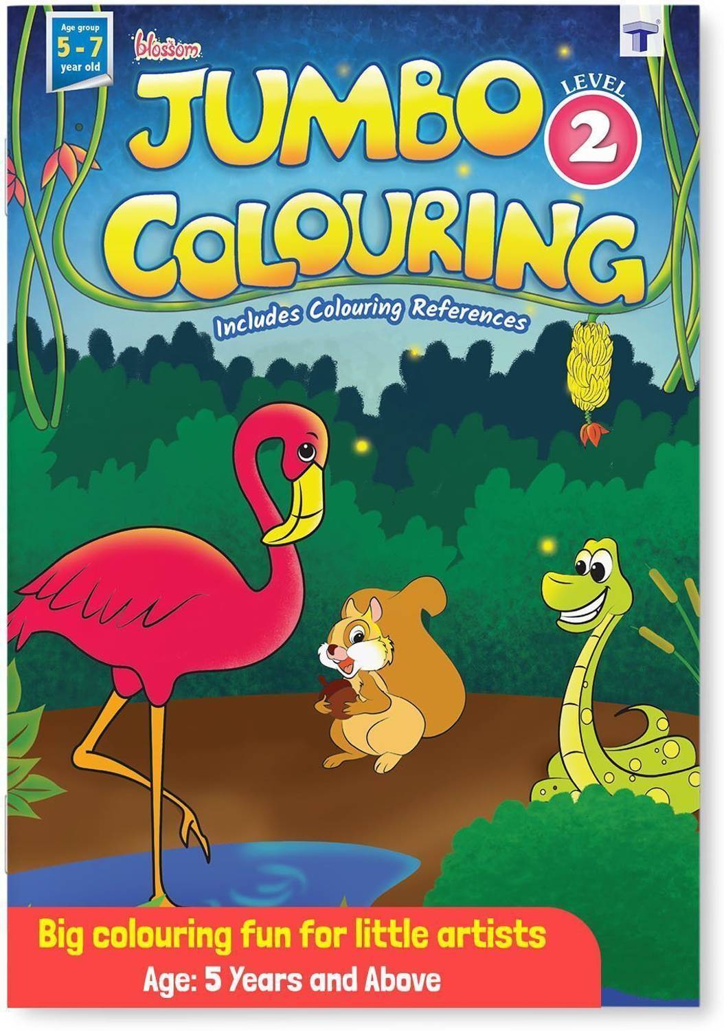 Jumbo Colouring Book For Kids Level 2 5 To 7 Years Old Bes