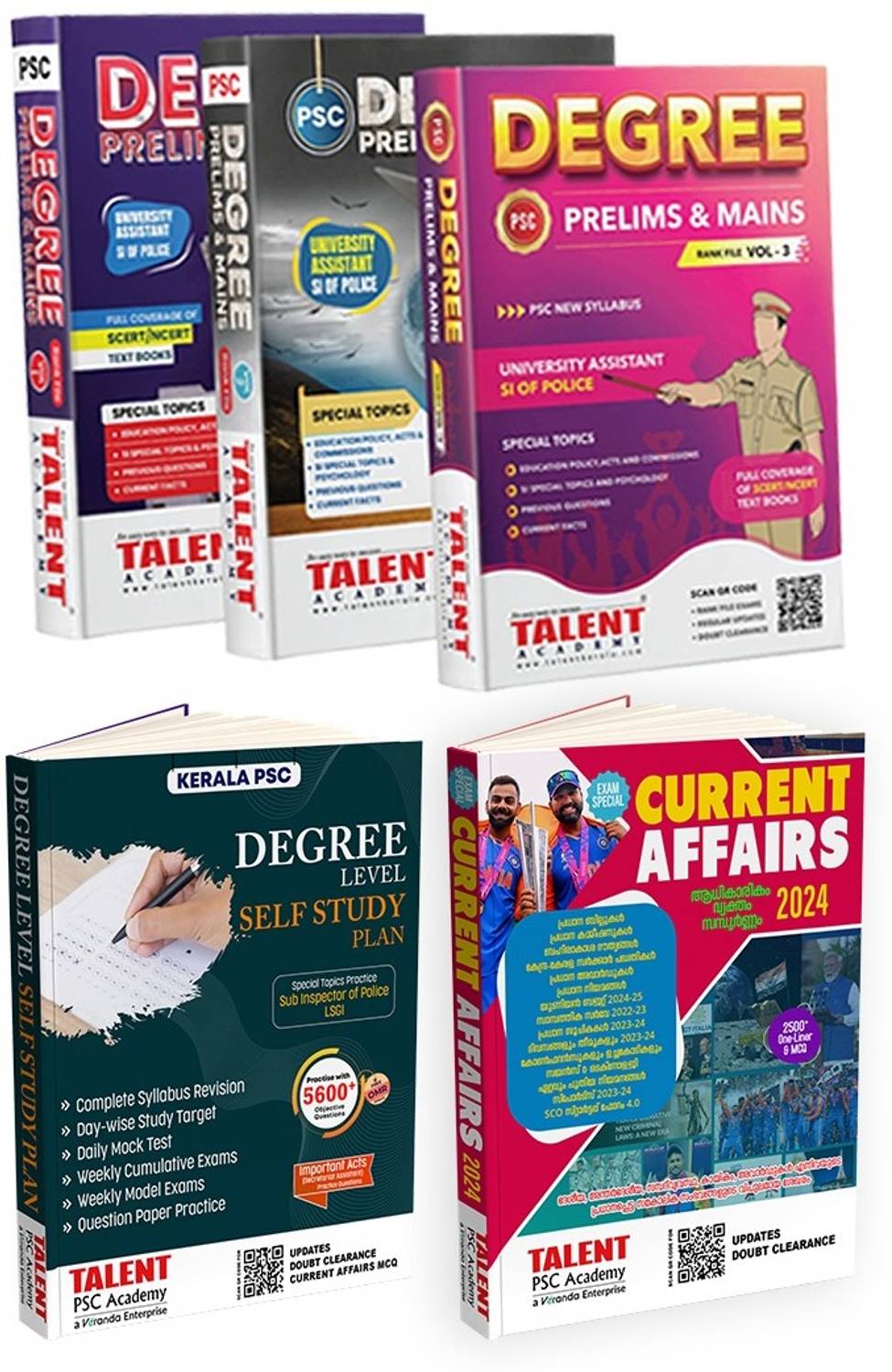 Degree Level Combo Books Degree Prelims & Mains With Current A