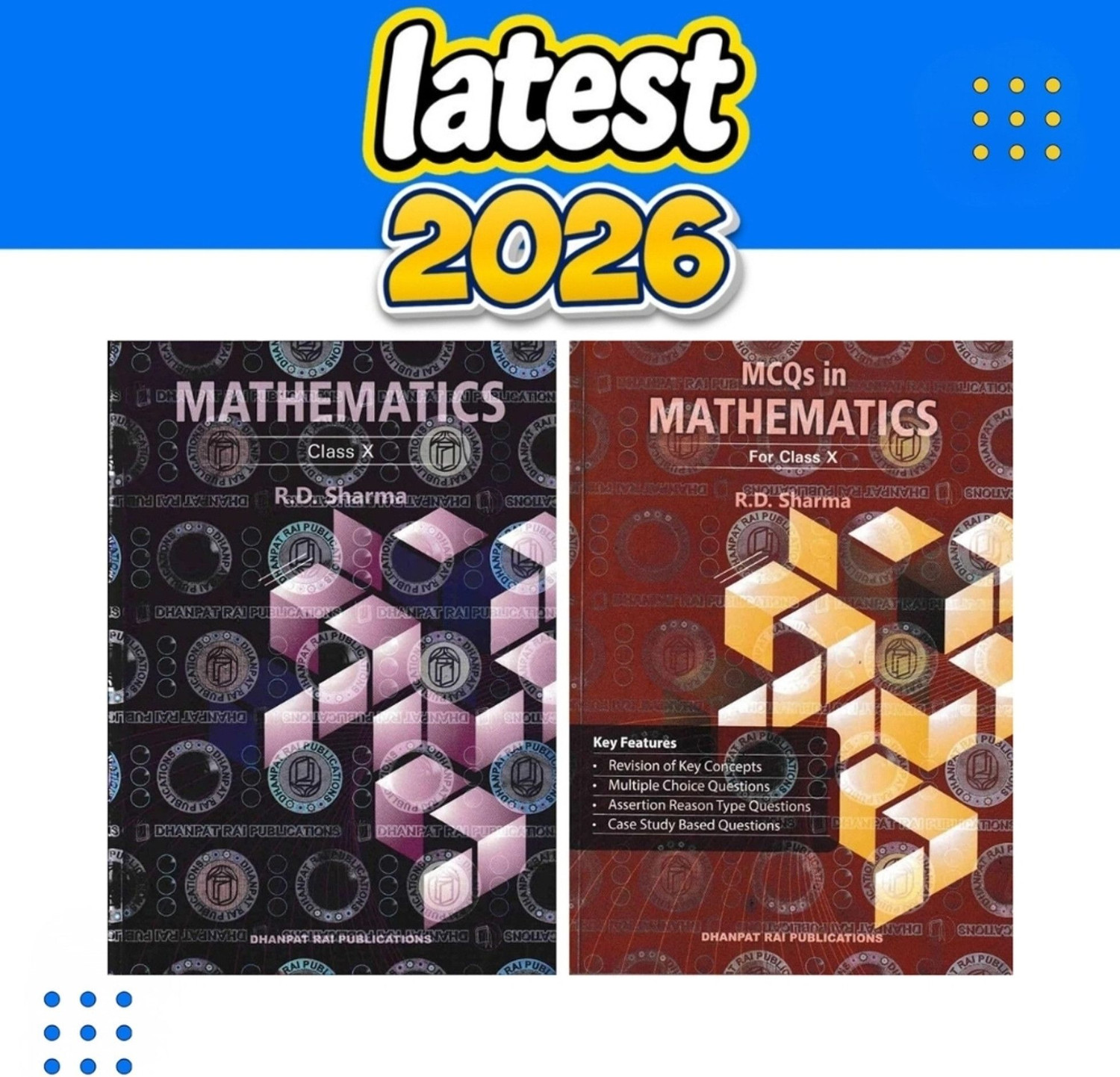 Image of Mathematics Class 10 By R.D.Sharma|CSBE Exam Preparation Book & MCQ Practice Guide