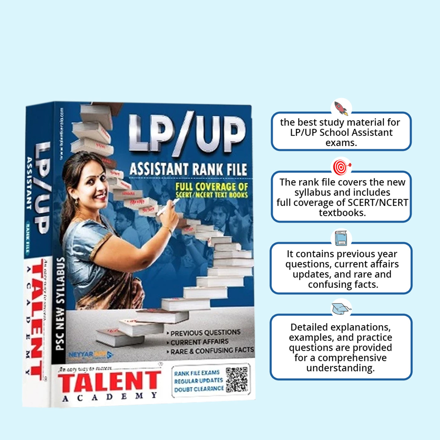 Image of Talent Academy Kerala PSC LP UP Assistant Rank File New Syllabus Complete Study Material With SCERT NCERT Textbooks, Model Questions, Current Affairs