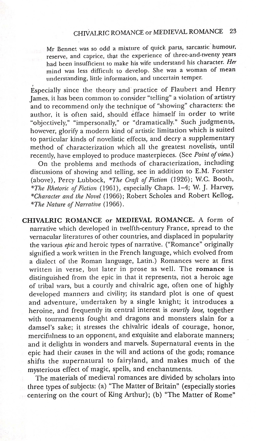 Image of A Glossary Of Literary Terms