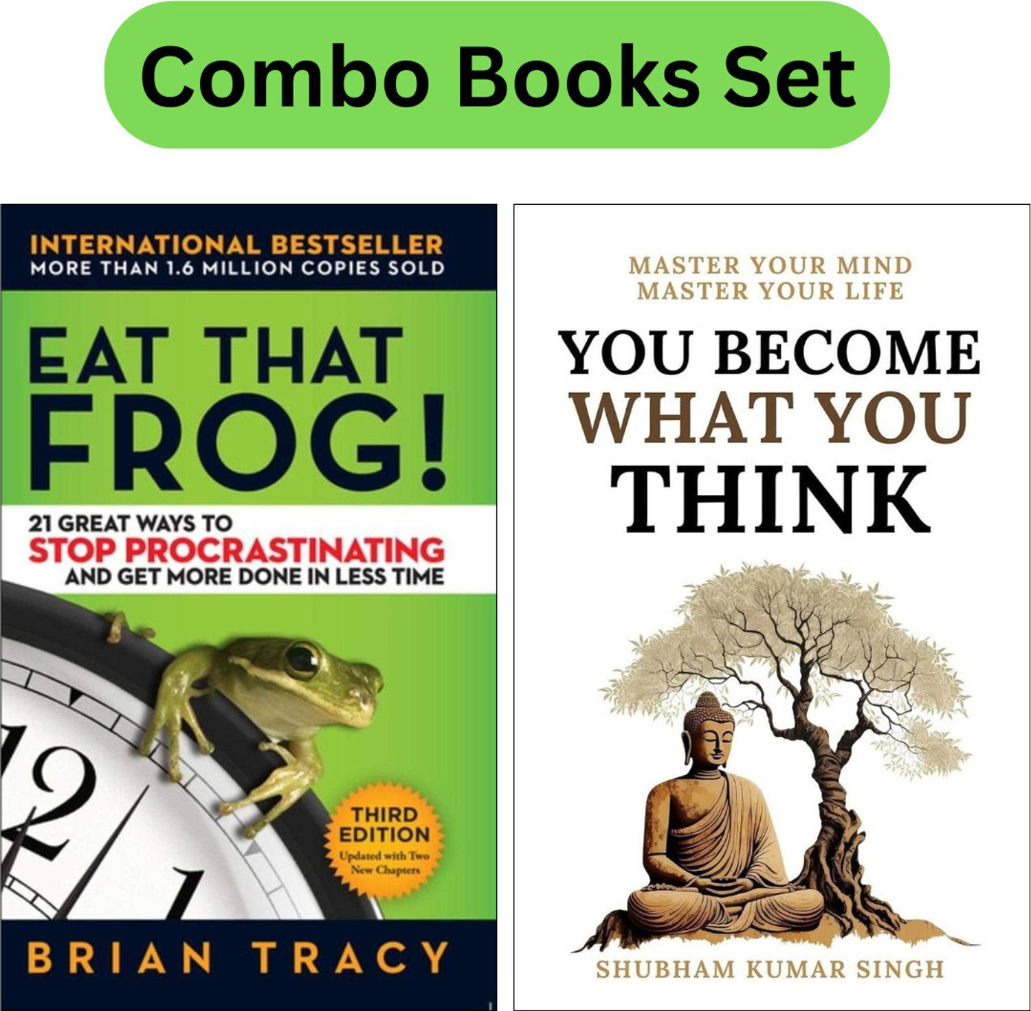 Image of Eat That Frog! & You Become What You Think Top Selling Combo Set Books