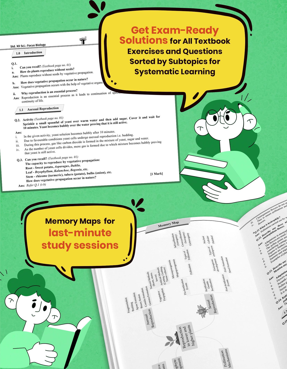 Image of Std 12 Biology Book | Science | Focus Notes | Based On Maharashtra State Board