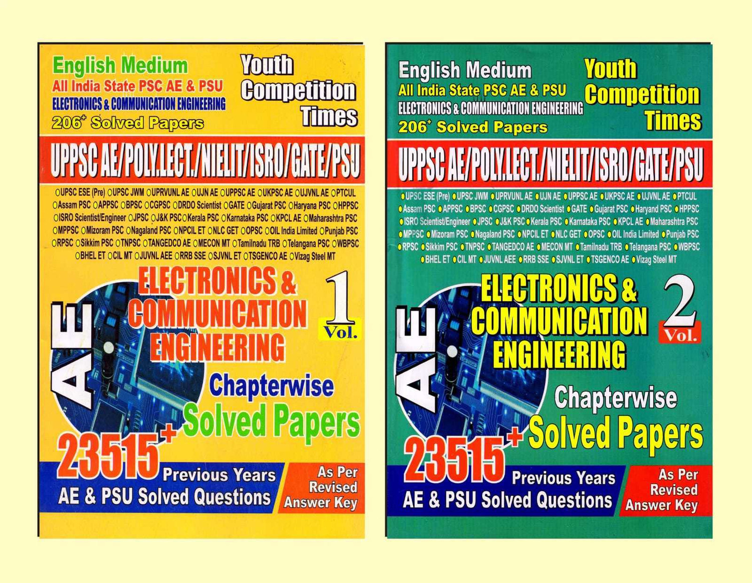 Image of UPPSC AE Electronics & Communication Engineering Chapterwise Solved Papers (English Medium) Vol 1 & 2
