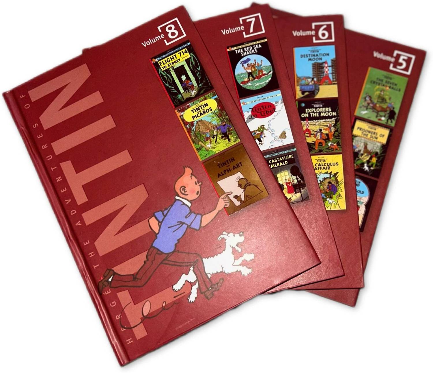The Adventures Of Tintin:4 BOOKS (5 TO 8) SET (English, Hardcover, Herge)