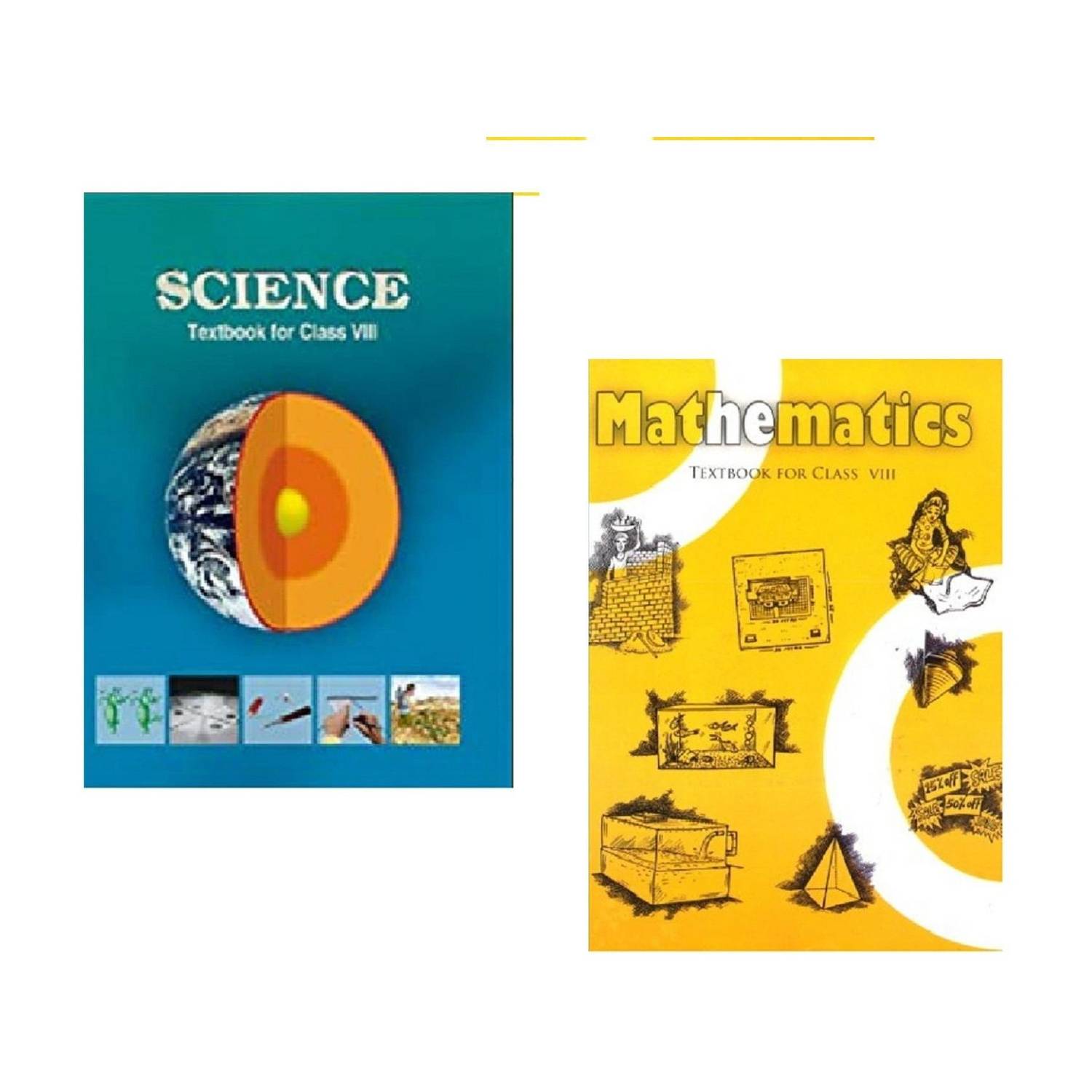 NCERT Science And Mathematics - Textbook For Class 8 Education 2019 ( Set Of 2 Books )