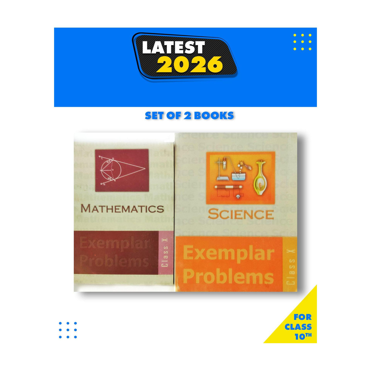 NCERT Exemplar Problems Mathematics And Science For Class 10 -Set Of 2 Books Paperback, NCERT Publications|New Latest Edition For 2025-2026