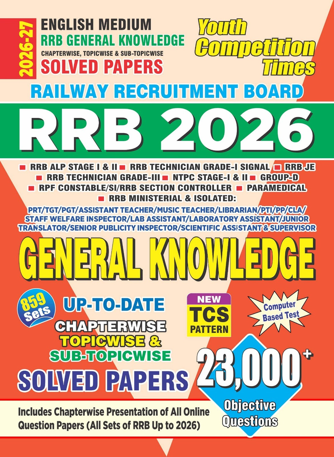 Image of RRB GK & General Science Chapterwise Solved Papers 2026 English Medium