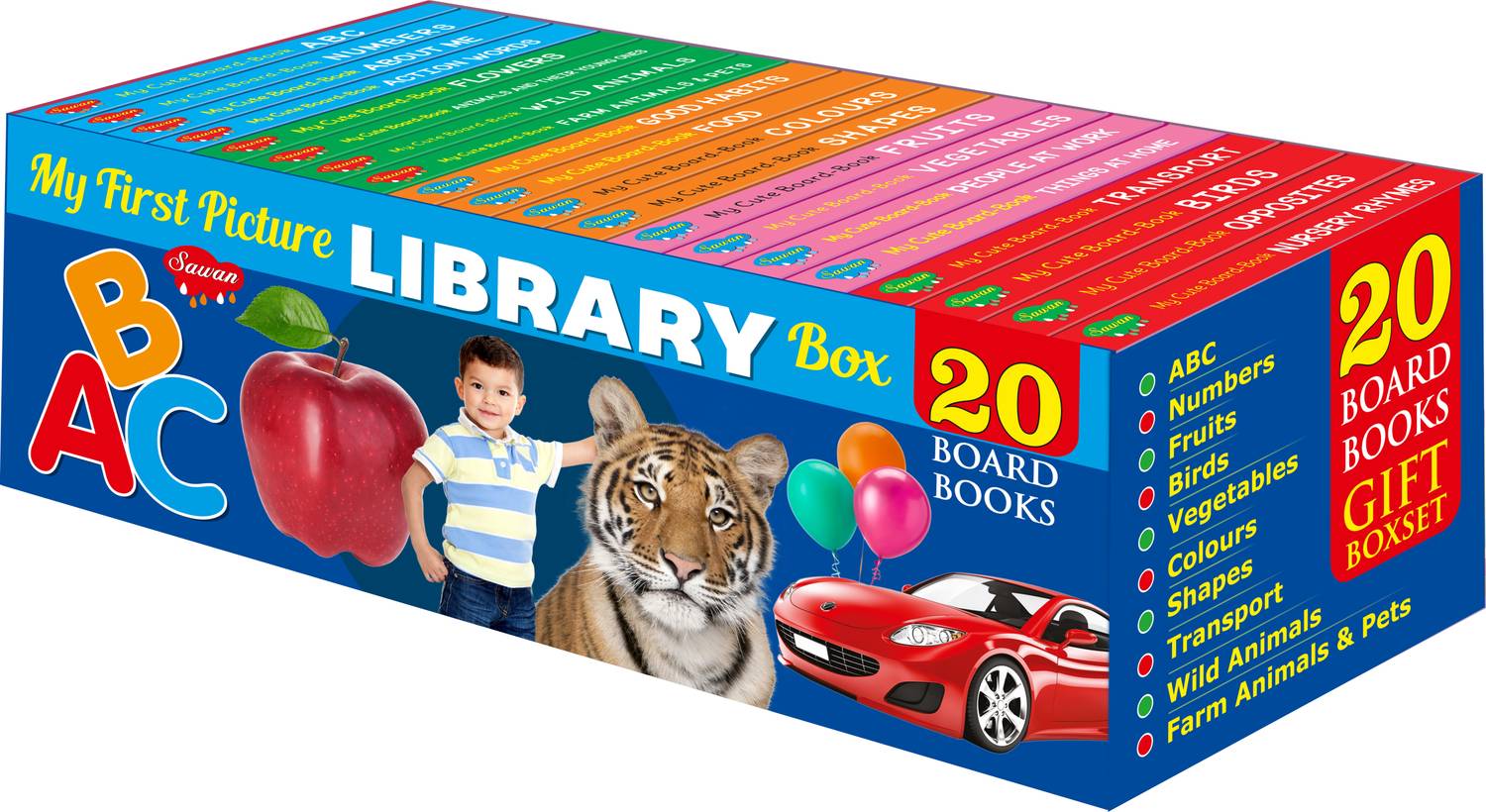 My First Learning Library: Boxset Of 20 Board Books For Children's