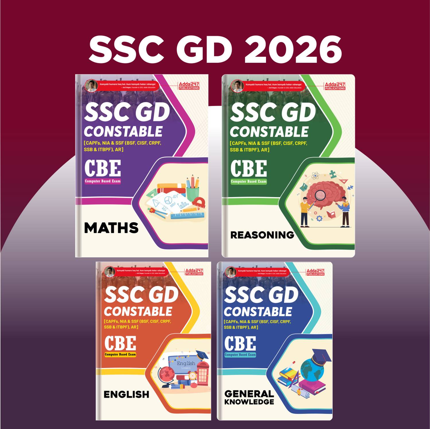 SSC GD Constable 2026 Maths,Reasoning,English,General Knowledge
