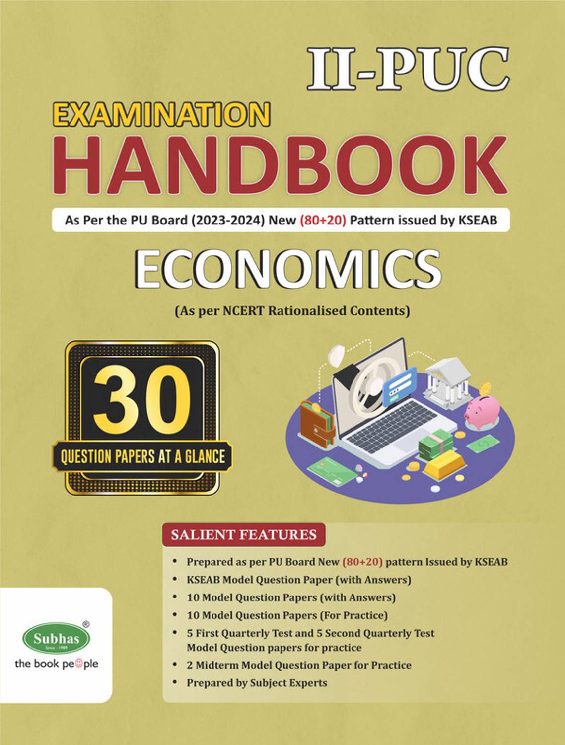 2nd Puc Examination Handbook Economics As Per New Exam Pattern 2023-24