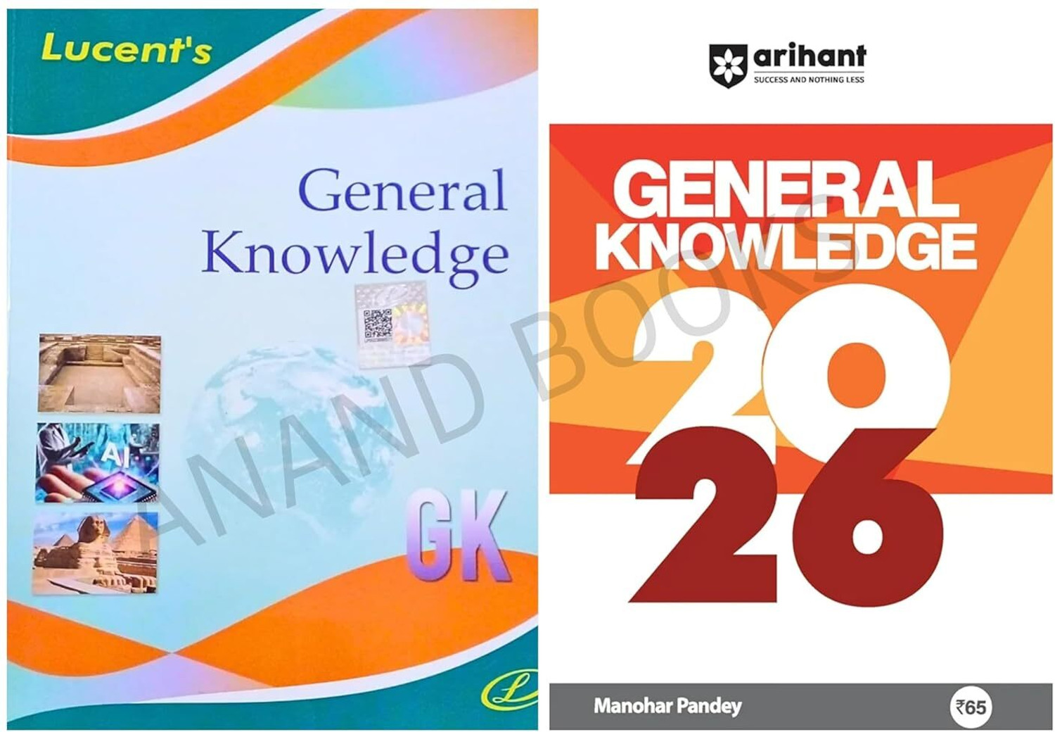Image of Lucent General Knowledge 2025 + Arihant General Knowledge 2026 | Bestselling Combo Of Two GK Books | Lucent Gk 2025 New Edition English And Arihant GK 2026 Edition