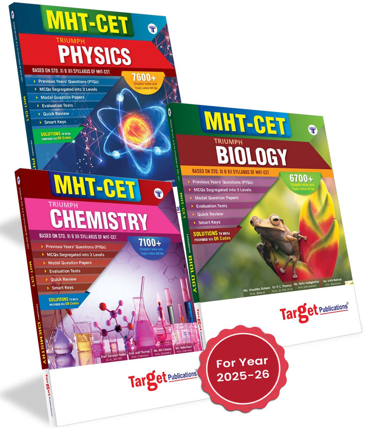 MHT-CET Triumph Physics, Chemistry And Biology (PCB) 2026 Incl
